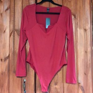 Wild Fable Bodysuit with V detail